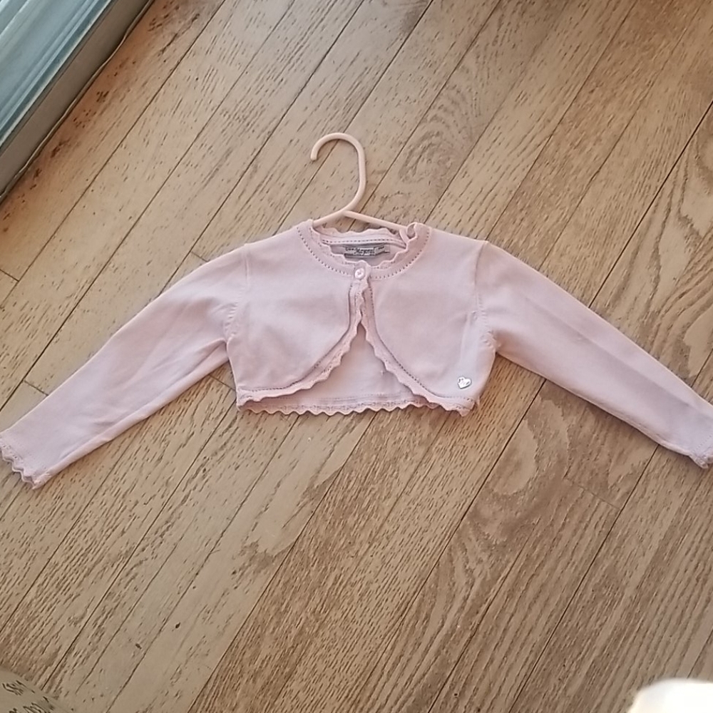 Pink Mayoral 12 Month, Single Button Cardigan